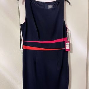 Brand New - Vince Camuto Navy Pink Orange Cocktail dress